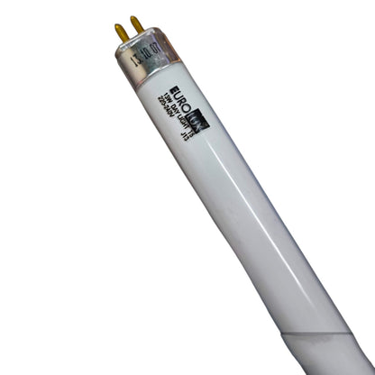 T8 LED tube light bulb on a white background