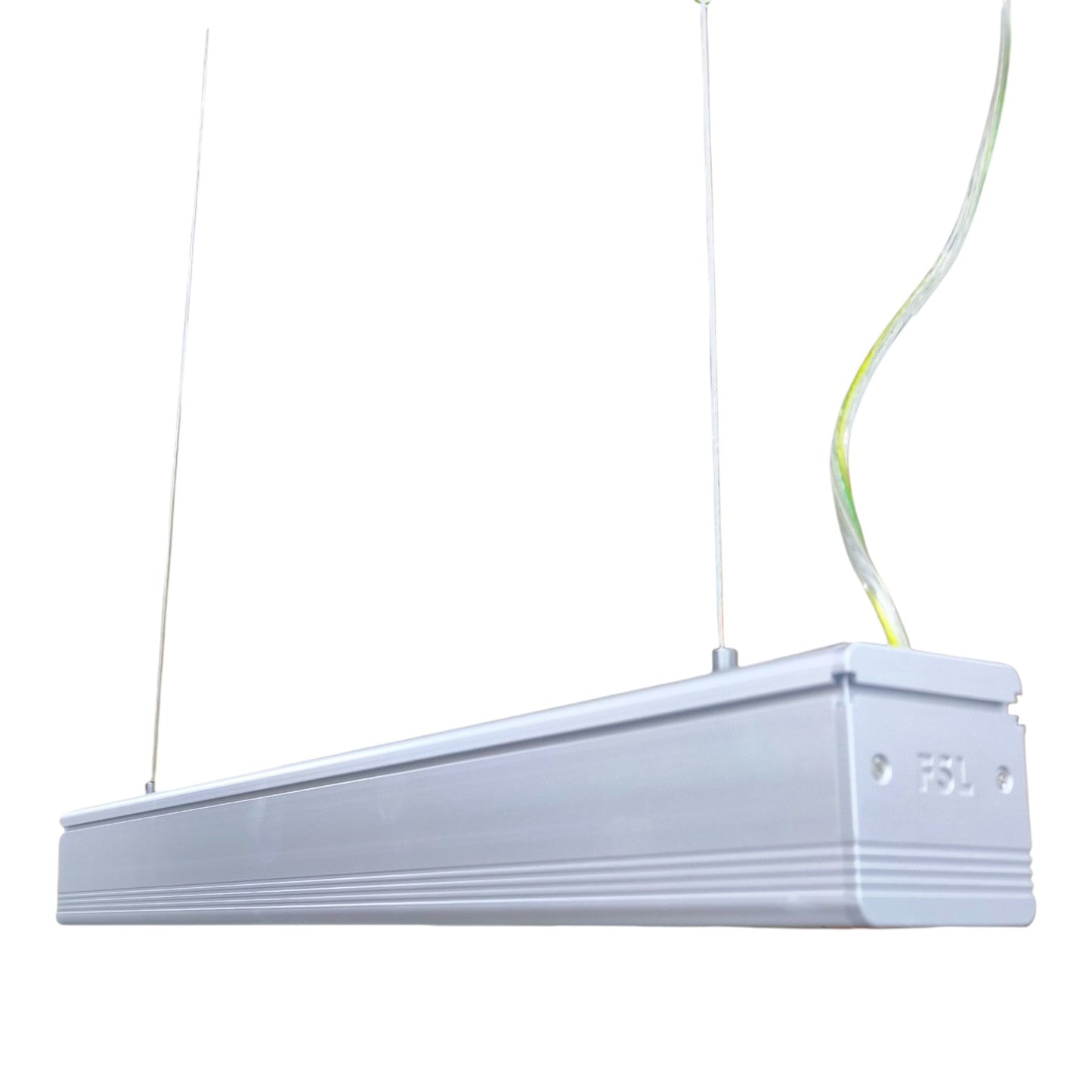 FSL 18W LED Linear Suspension Light 220V Daylight 6500K 1350 Lm Aluminum IP20 120 Beam Angle SSPL3C-18 600mm x 70mm x 70mm Pendant Mounting Electx Electrical Supply
