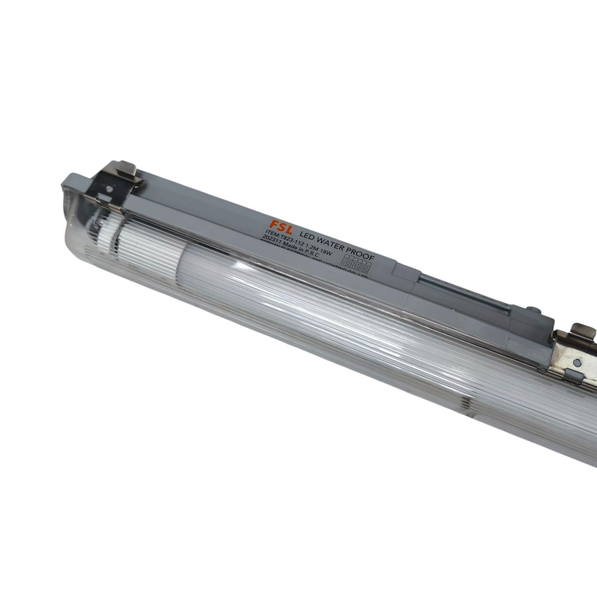 LED light bar on a white background