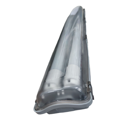 Clear plastic cone-shaped object on a white background
