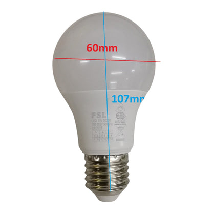 FSL Dimmable LED Bulb 7W 180-265V Warm White Lm500 BA60D-7WW 3000K Electx Electrical Supply
