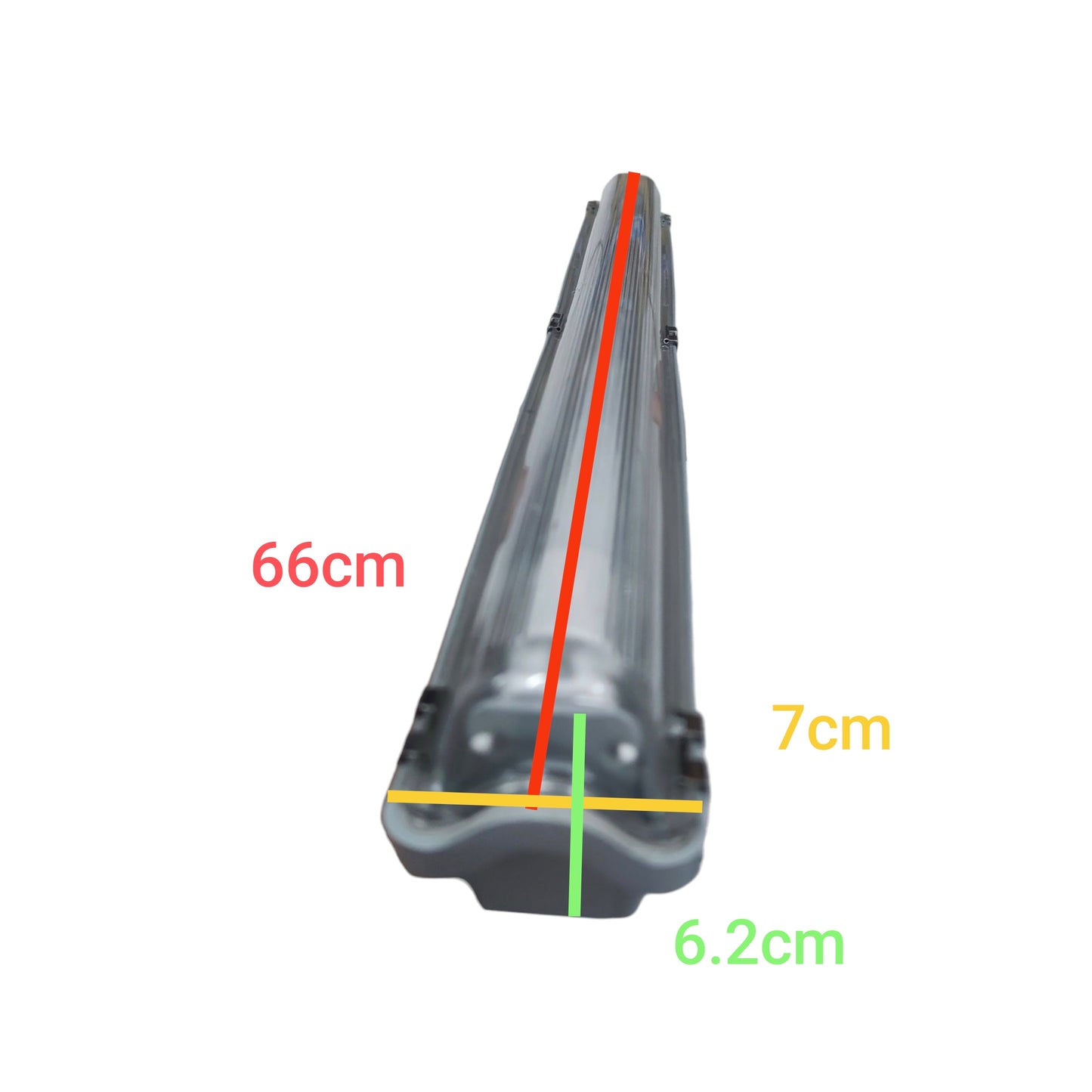 Bicycle seat with measurements indicated on a white background