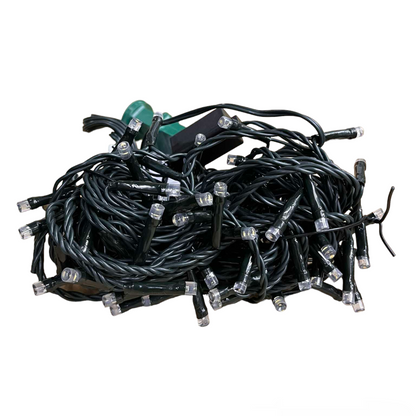 Firefly 100 LED Bulb Christmas Light Daylight 6500K 7 Meters 7W 220V Indoor Max of 20 Connection Green Wire 4 Effects Steady, Running, Blinking, Alternating FXL12100WH Electx Electrical Supply