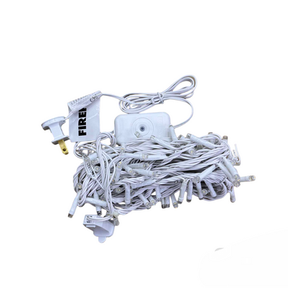 Firefly 100 LED Bulb Christmas Light Warm White 3000K 7 Meters 7W  220V Indoor Max of 20 Connection White Wire 4 Effects Steady, Running, Blinking, Alternating FXL13100WW Electx Electrical Supply 6