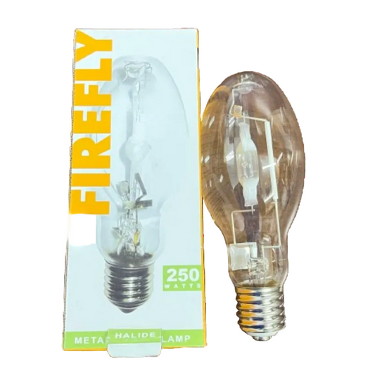 Firefly High Intensity Discharge Bulb Metal Halide Lamp Elliptical 250W with clear design and packaging