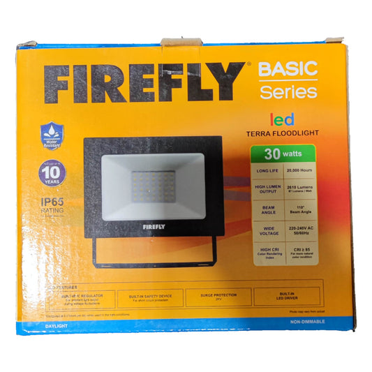 Firefly 30W LED Flood Light 220V 6500K Daylight Terra EFL88030DL - front view