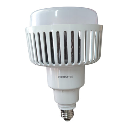 A white Firefly LED light bulb with a ribbed cylindrical body and a silver screw base, shown against a plain white background.