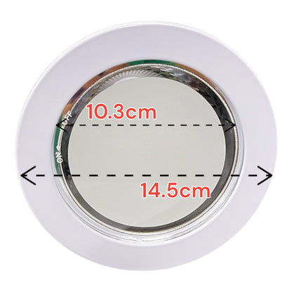 Round component with measurements 10.3cm and 14.5cm on a white background