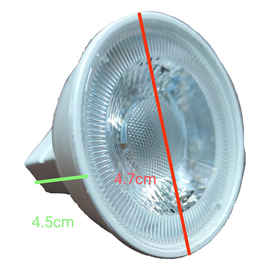 Firefly 5W MR-16 LED Warm White 3000K bulb with dimensions 4.5cm and 4.7cm for versatile lighting