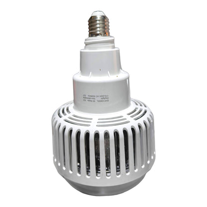 A white high-bay LED light bulb with a ribbed cylindrical body and a standard E14 screw base, shown against a plain white background.
