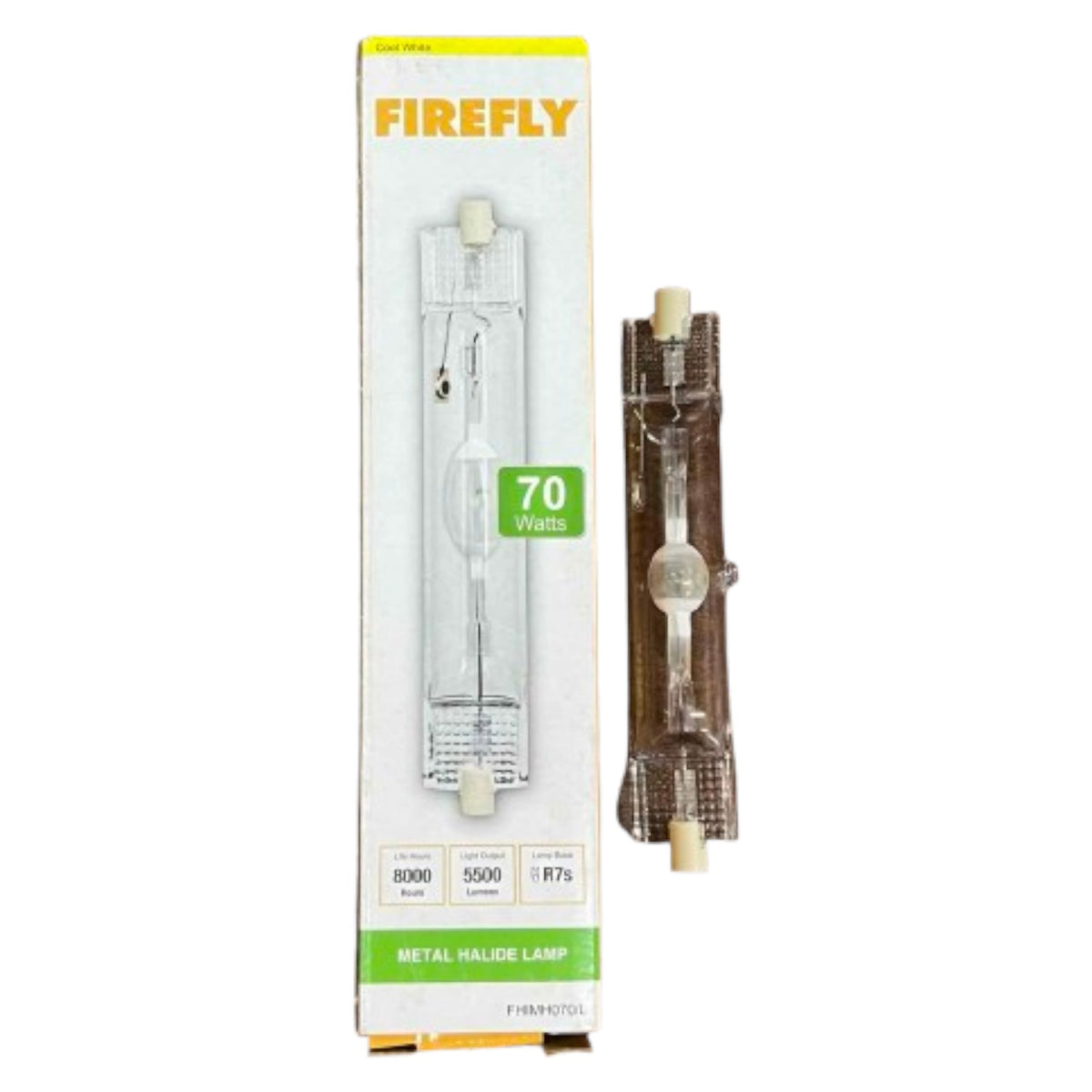 Firefly 70W Metal Halide Linear Lamp R7s Socket - front view