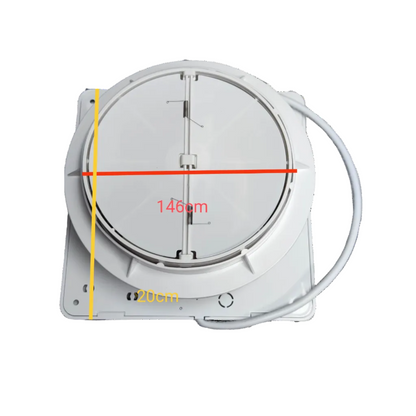 Firefly Exhaust Fan 6" 220V Wall Type with Shutter, Exhaust Fan 6 Inches 220V FEFW22/06W