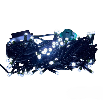 Firefly LED Christmas Light 100 LED Bulbs String Light Green Wire Steady White 6500K 7 Meters 7W 220V Indoor Only FXL1110020WH Electx Electrical Supply 7