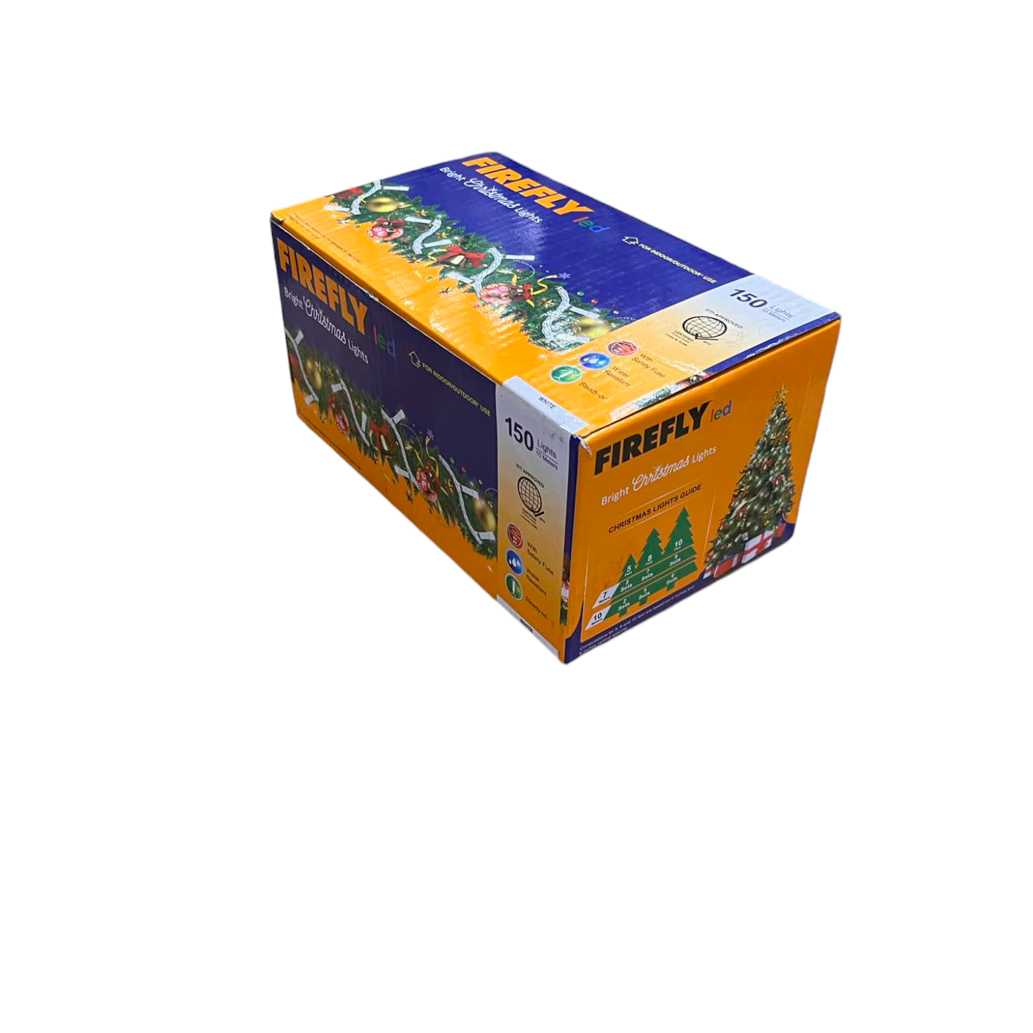 Firefly LED Christmas Light 1200 LED Bulb String Lights Indoor or Outdoor 80 meters 80W 220V Steady White Light Transparent Wire FXL1115044WHX8