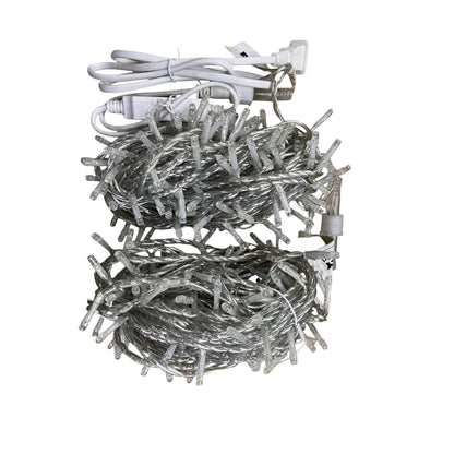 Firefly LED Christmas Light String Lights 20 Meters 300 LED Lights Bulb Color White 20W 220V Indoor or Outdoor Steady Only FXL1115044WHX2