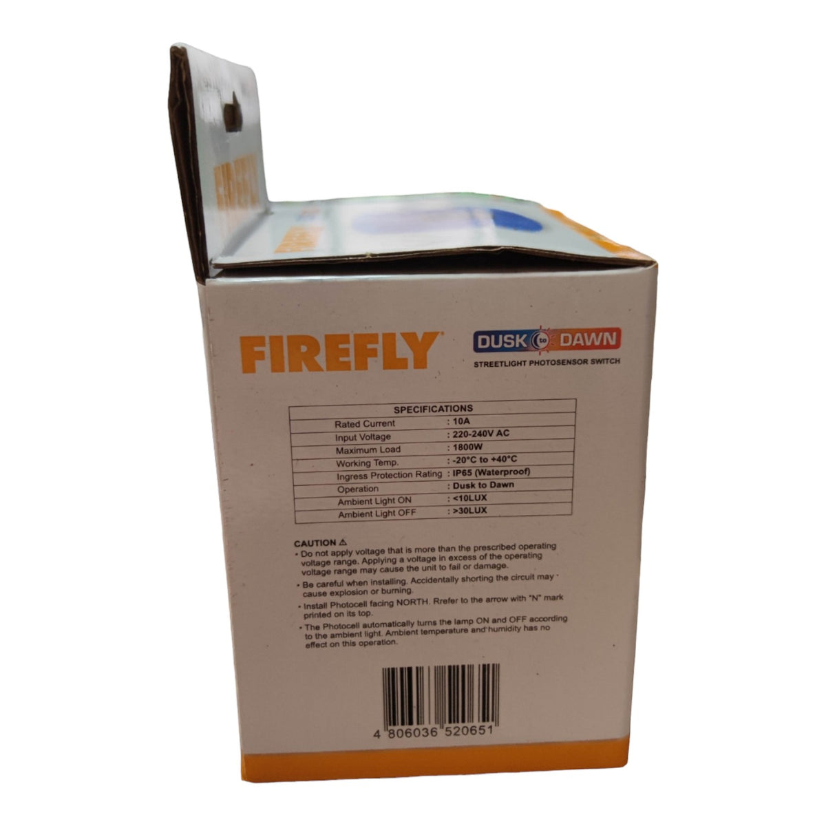 Firefly Photo Sensor Switch 10A 250V, Photo Cell with Base FEDPS10 by Firefly — Electx Electrical Supply product photo 3