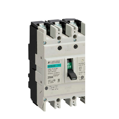 A Siemens modular electrical circuit breaker, model SWM40-AG3, featuring a white plastic main housing with black side components and a central handle showing the 'OFF' position.