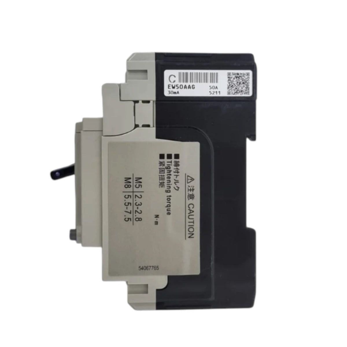 A Siemens industrial automation component, specifically a torque sensor module (model 6ES50A86), featuring a black and gray plastic housing with printed specifications and a barcode label.