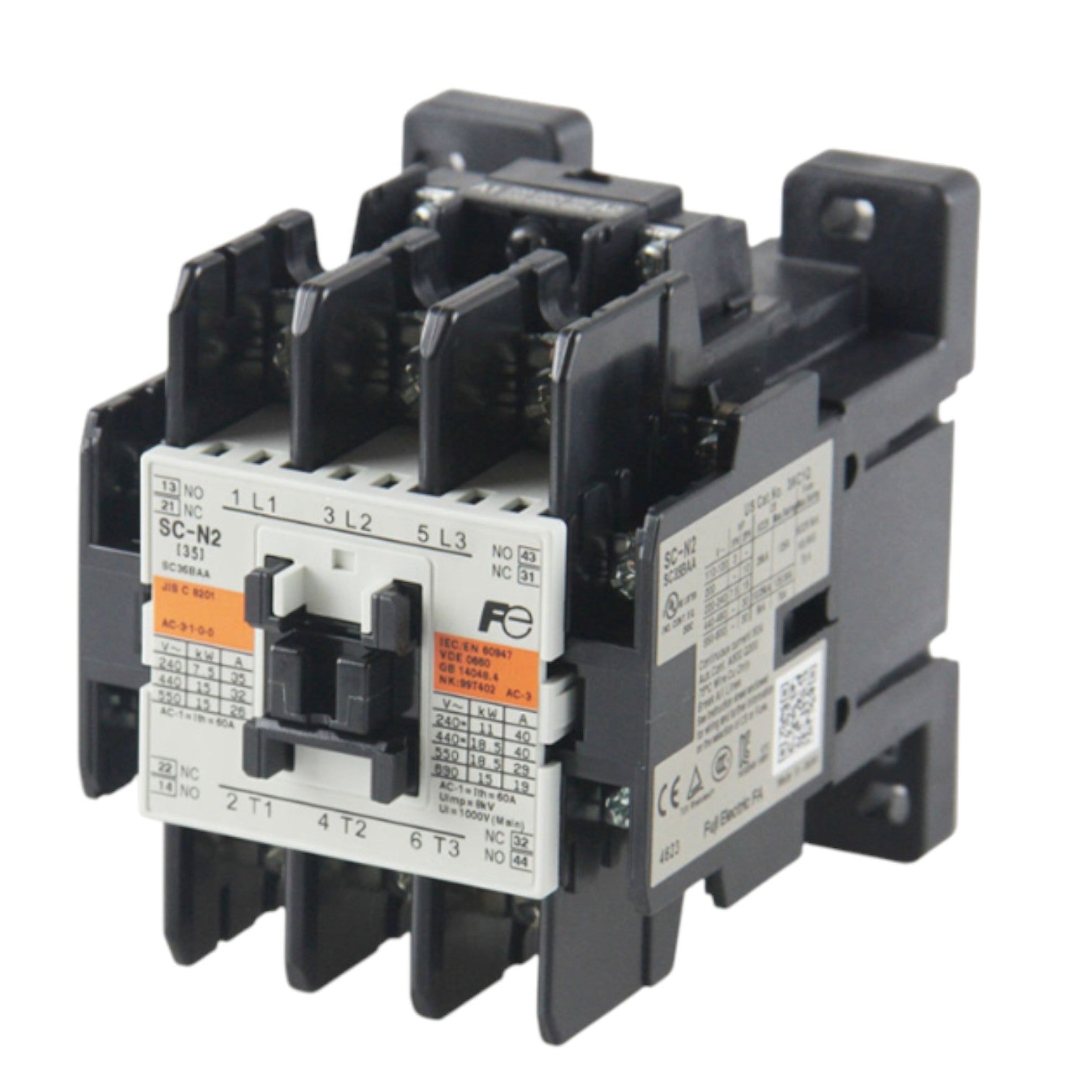 Fuji Magnetic Contactor SC-2NS Ith:50A 5NO+2NC Available in 220V 110V 24V 48V Electx Electrical Supply