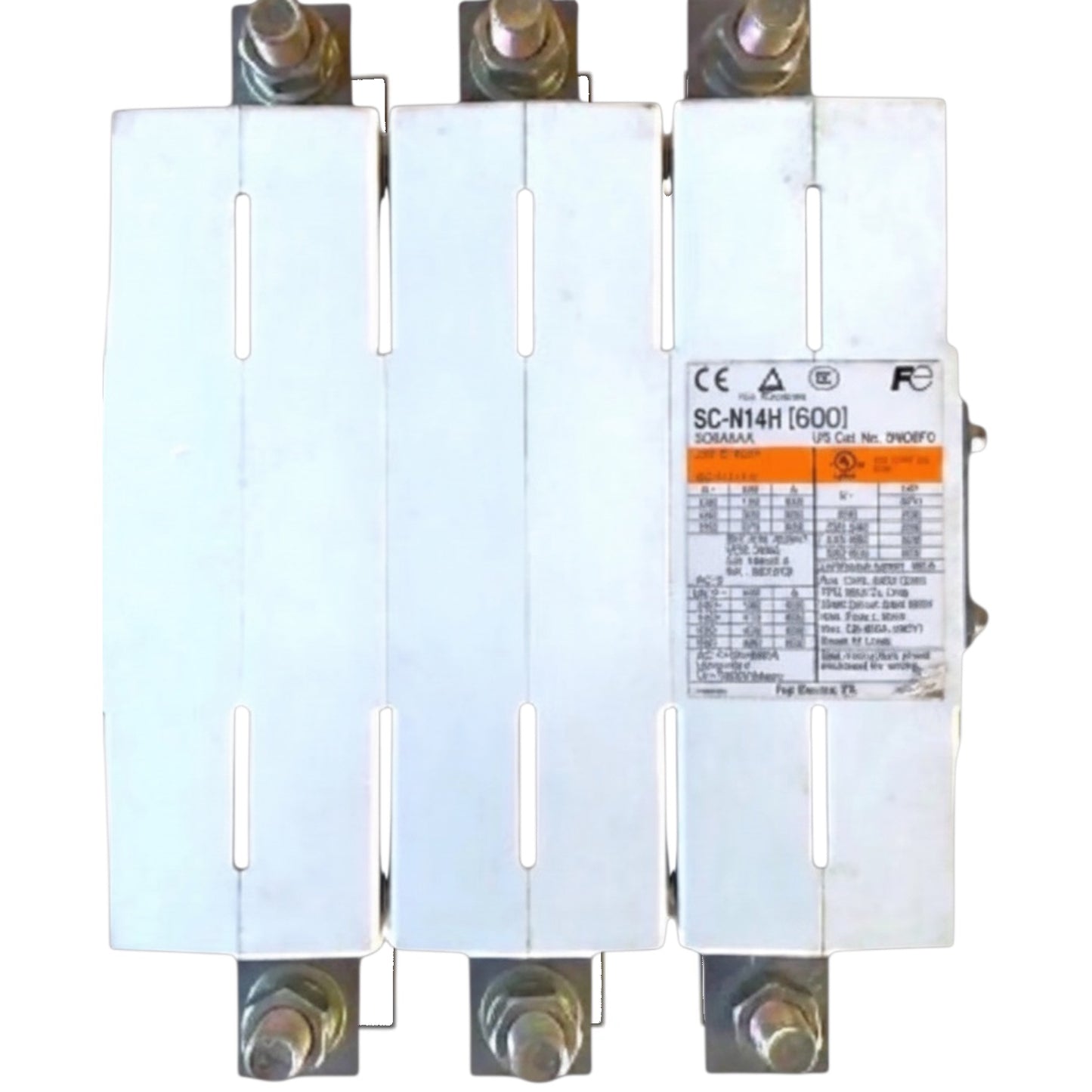 Fuji Magnetic Contactor SC-N14H Ith: 600A 5NO+2NC Coil Voltage 220V 110V 24V 48V