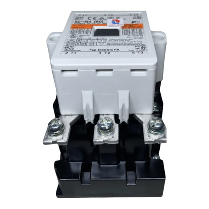 Electrical contactor on a white background