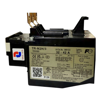 Fuji TR-N2H/3 Thermal Overload Relay for SC-1 and SC-2 4-42A I Electx Electrical Supply