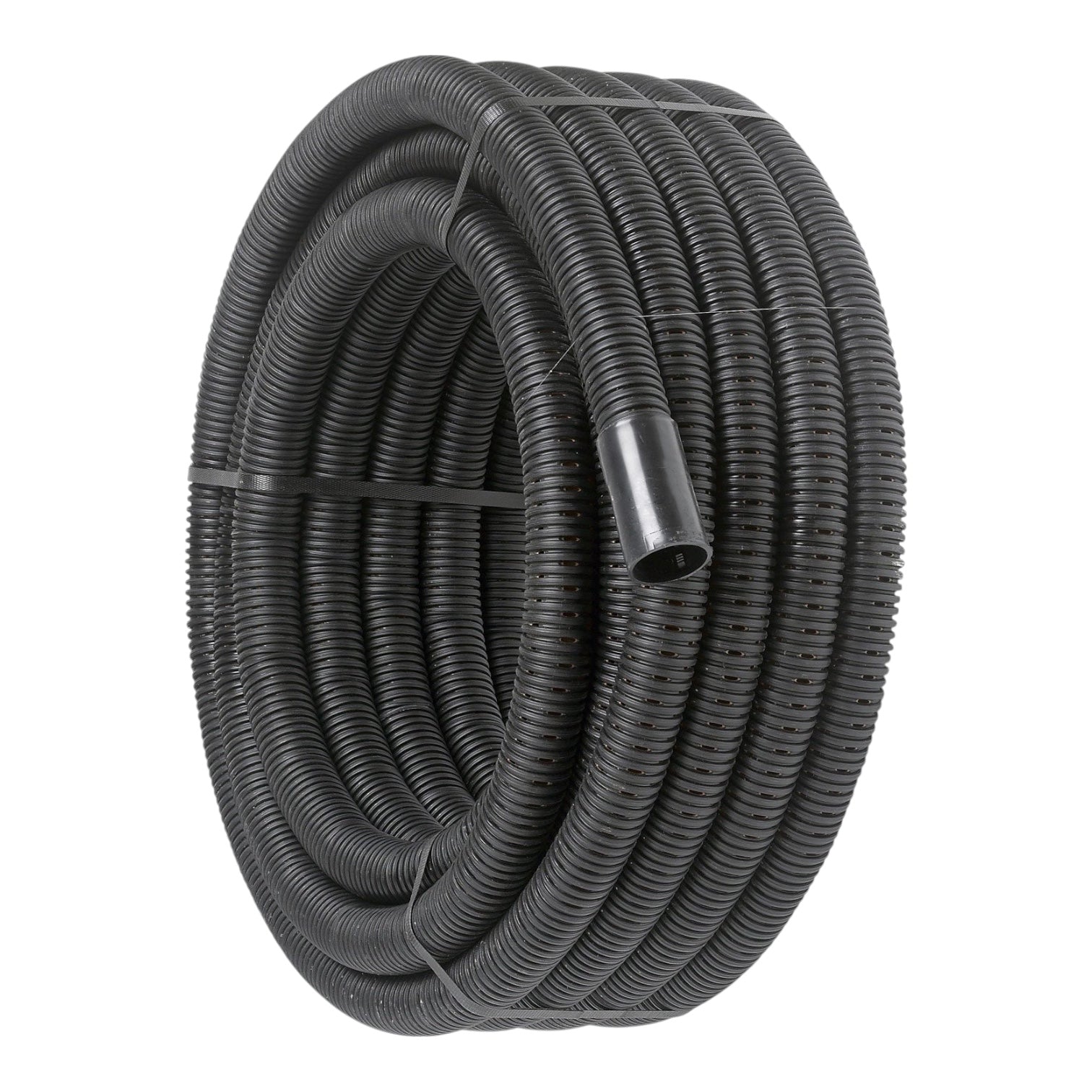 Fujipipes 3/4 Inches HDPE Pipe High Density Polyethylene 25mm PVC Flexible Hose Black Electrical Flexible Conduit for Outdoor 50M / Roll HDPE25/50M