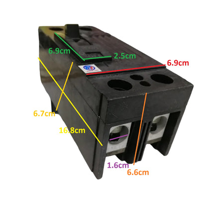 GE175ASinglePhase2PoleCircuitBreaker240VMCCB_ECB_CircuitBreakersTQD22175withDimension