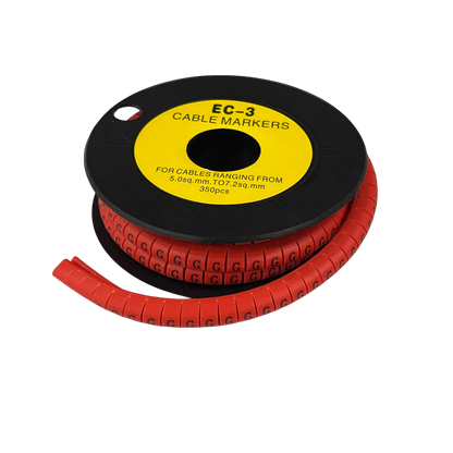 Grippes (G) Cable Marker Red 5.0mm to 7.2mm 350pcs