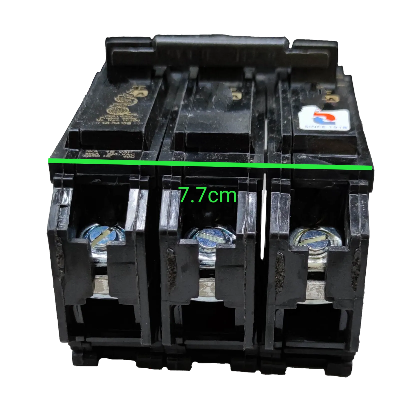 GECircuitBreaker50A3Pole_3PhasePlugInBreakerTQL_CircuitBreakersTQL3450Bwithdimension