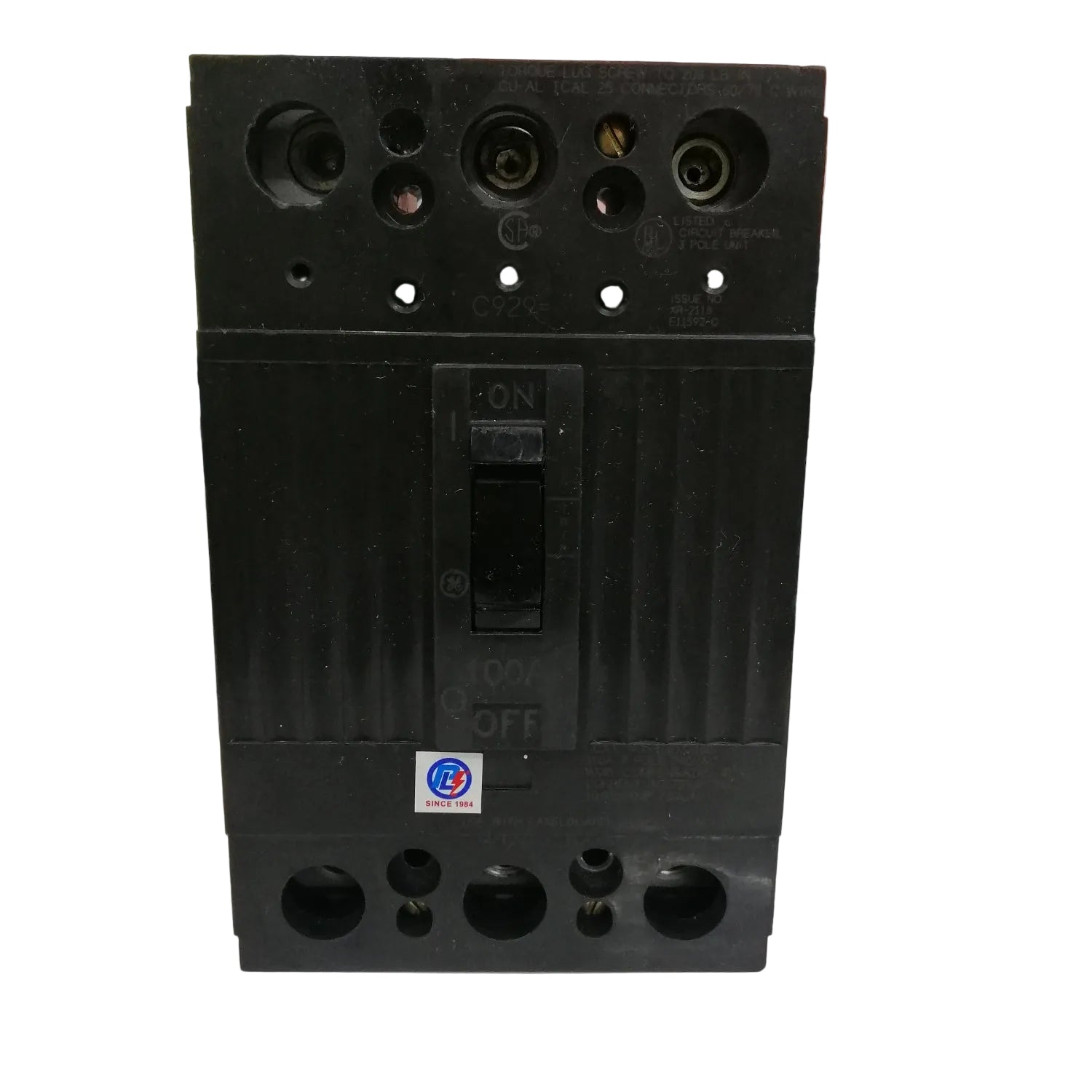 GE 100A 3 Phase 3 Pole Circuit Breaker 240V MCCB, ECB, Circuit Breakers TQD32100