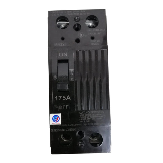 GE 175A Single Phase 2 Pole Circuit Breaker 240V MCCB, ECB, Circuit Breakers TQD22175