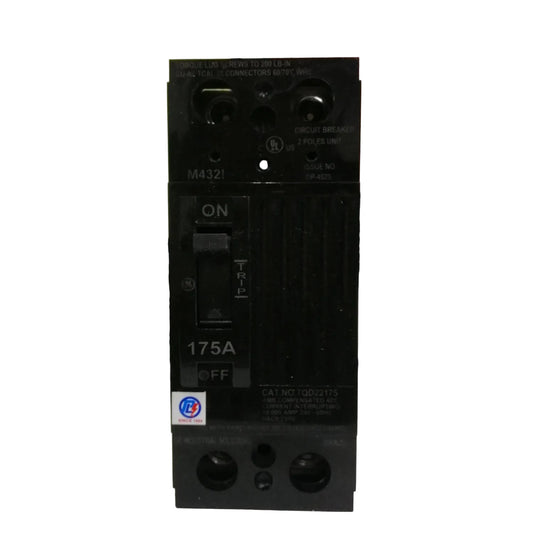GE 175A Single Phase 2 Pole Circuit Breaker 240V MCCB, ECB, Circuit Breakers TQD22175