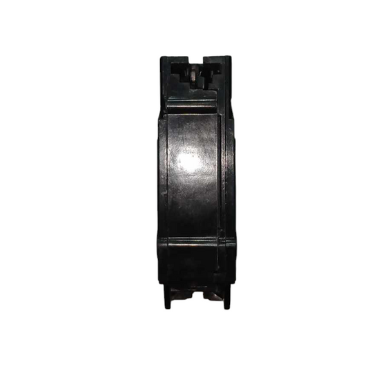 Black metal component on a white background GE 30A 1 Pole 10KAIC 220V Circuit Breaker Plug In TQL1430B for Safety Overload Single Pole Electx ELectrical Supply