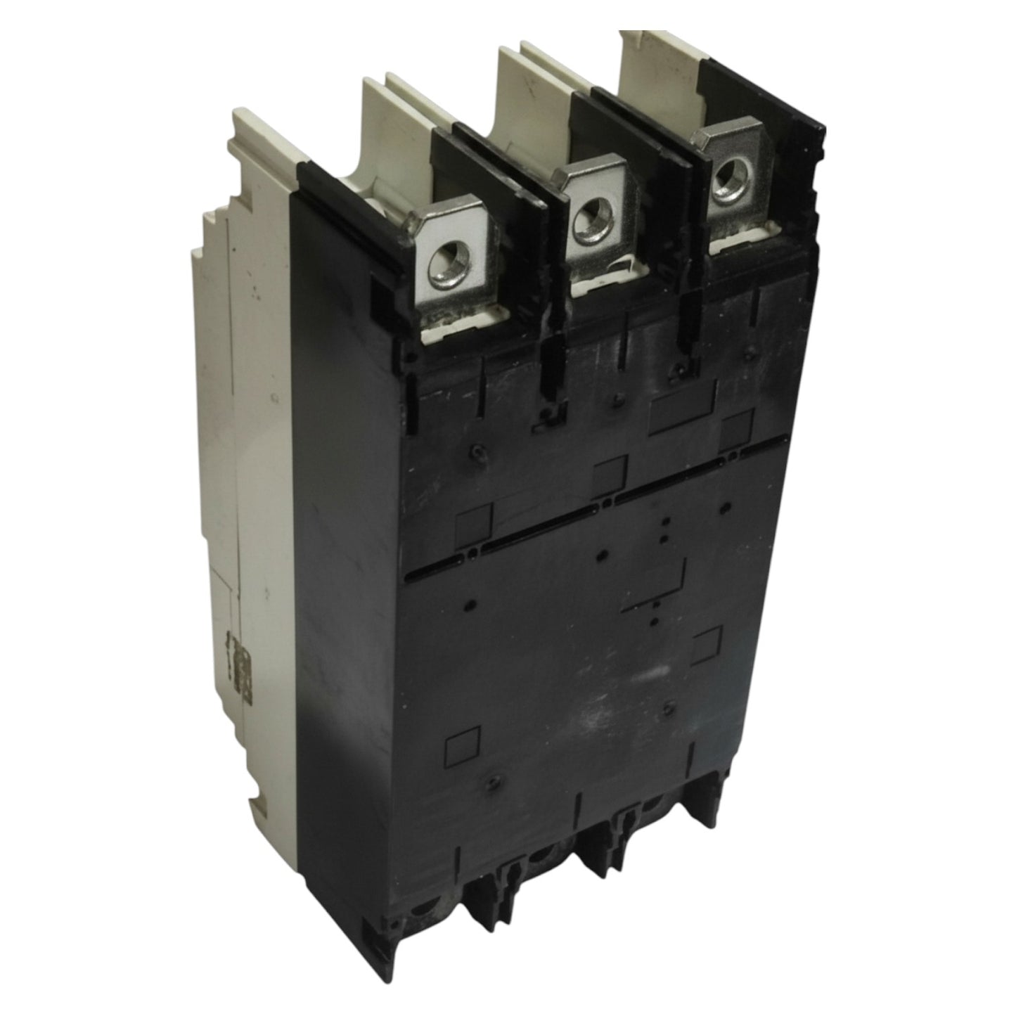 Black electrical contactor on a white background GE 500A 3Pole 85KAIC 220V MCCB Industrial Circuit Breaker FG630 Record Plus FGNDA3500NF Electx