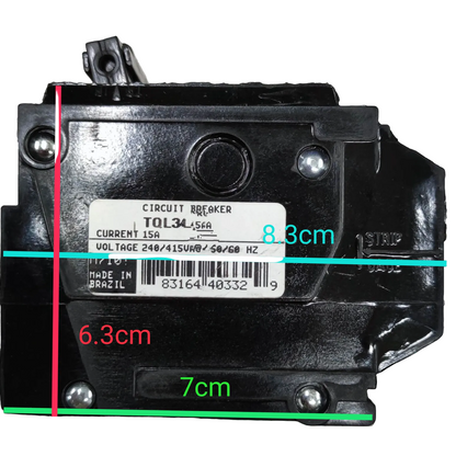 GE Circuit Breaker 60A 3Pole_3Phase PlugIn Breaker TQL_ Circuit Breakers TQL3460B with measurement