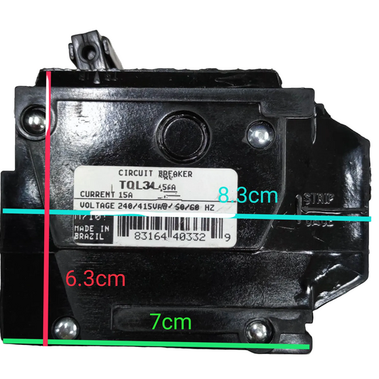 GE Circuit Breaker 60A 3Pole_3Phase PlugIn Breaker TQL_ Circuit Breakers TQL3460B with measurement