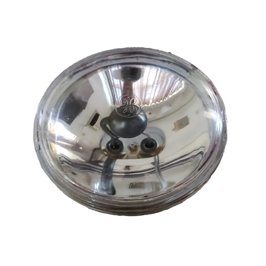 GE sealed beam 12V 30W spotlight incandescent bulb with reflective glass and GE logo