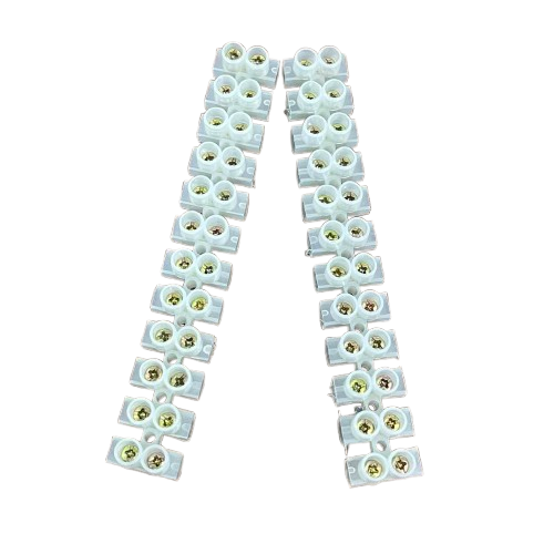 GRIPPES 20A 12 Pairs PVC Terminal Block ( 2pcs)
