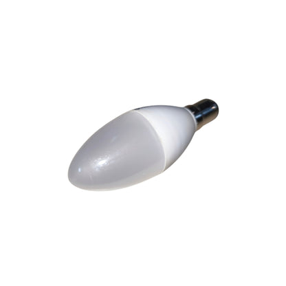 White light bulb on a white background