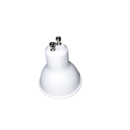 White light bulb on a white background