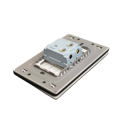 Grazen 1 Gang 1 Way with Plate Cover 16A 220v GW-001 Available in Black, White, Grey and Gold
