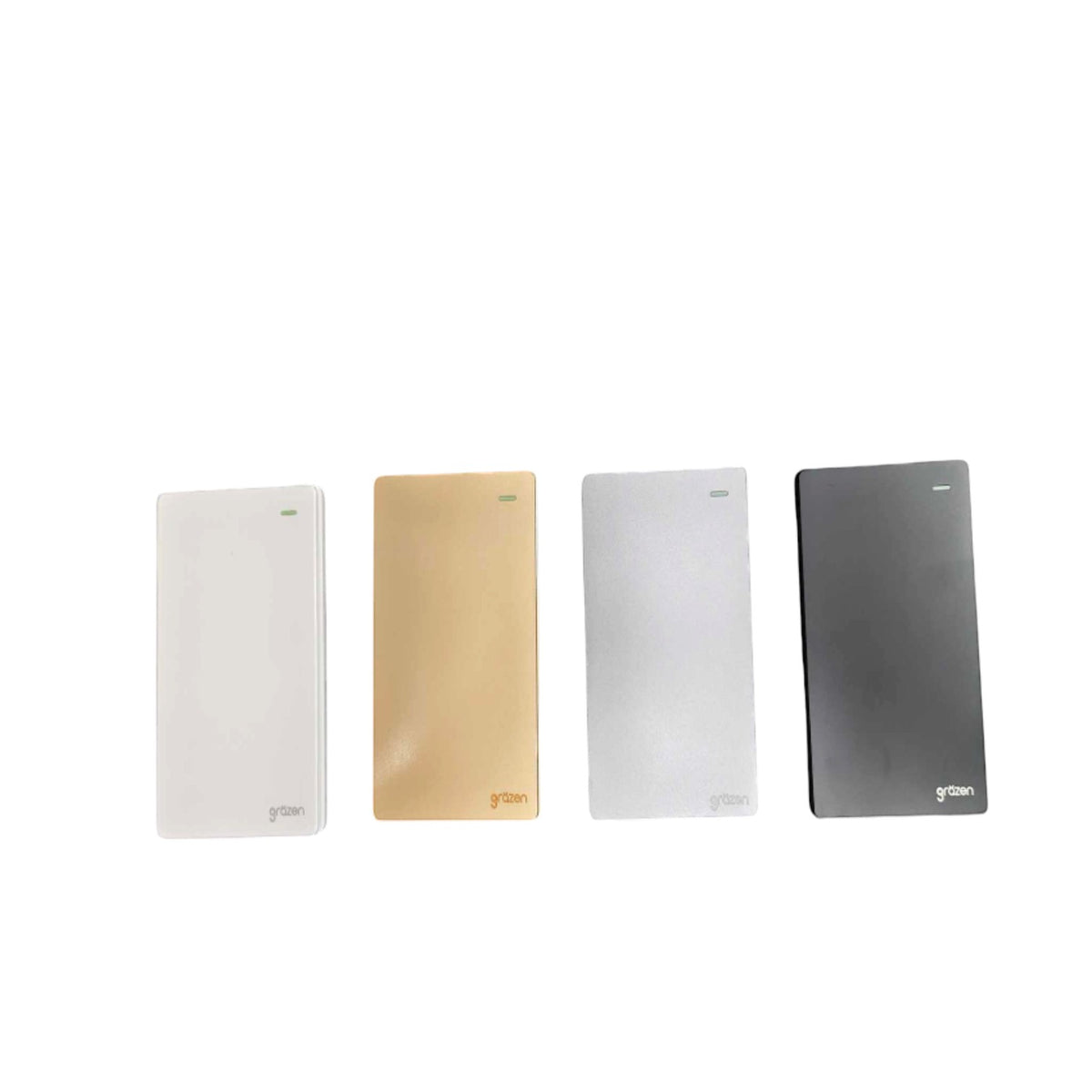 Grazen 1 Gang 1 Way with Plate Cover 16A 220v GW-001 Available in Black, White, Grey and Gold