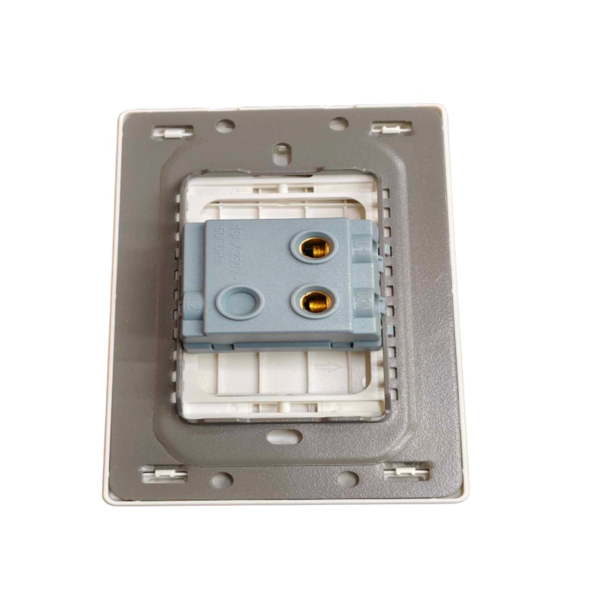 Grazen 1 Gang 1 Way with Plate Cover 16A 220v GW-001 Available in Black, White, Grey and Gold