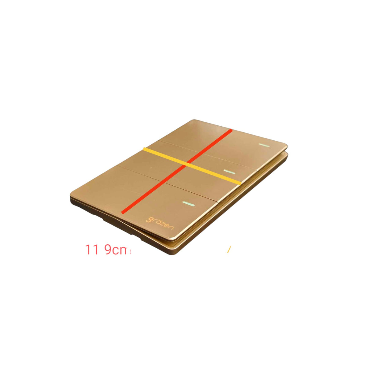 Grazen 3 Gang 3 Way Switch with Plate Cover 16A 220V GW-006