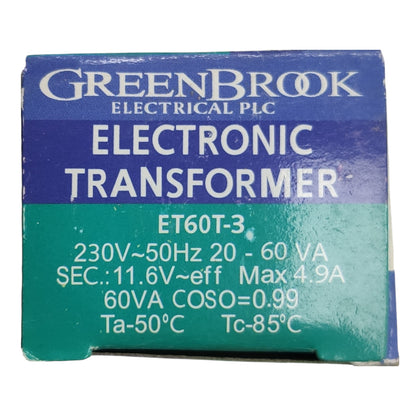 Green Brook 50W Electronic Transformer for Halogen Lamps, 60VA 50W 220V Halogen Transformer Dimmable Electx Electrical Supply