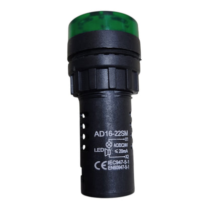 Green Panel Buzzer with LED Lamp Indicator Available in 12V 24V or 220V Electx Electrical Supply