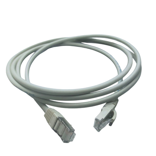 Grippes Cat 6 UTP Patch Cord Cable Metal Plug 24AWG 2 Meters Gray