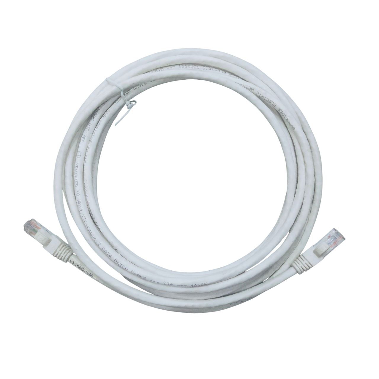 Grippes Cat 6 UTP Patch Cord Cable 24AWG 4Pairs 6 Meters White