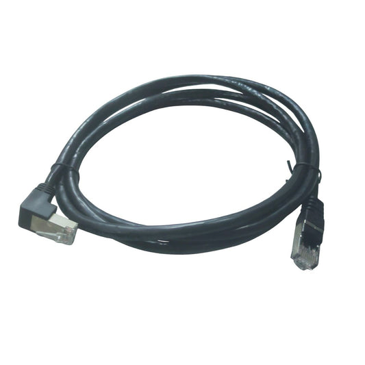 Grippes Cat 6 UTP Patch Cord Cable L Type 2 Meters Black